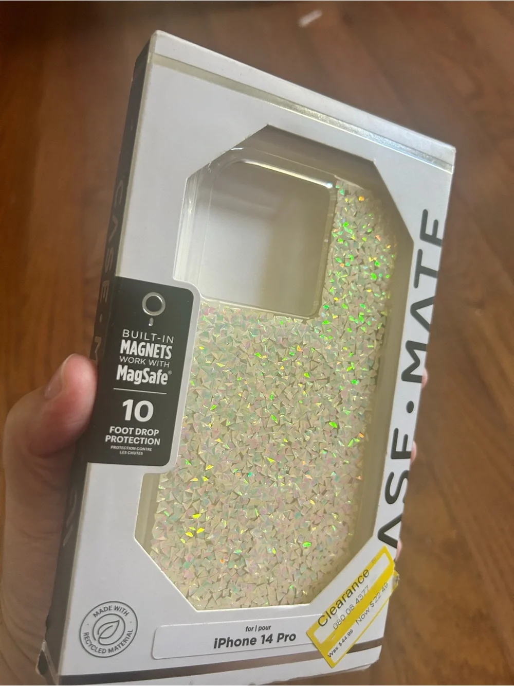 Case-Mate Glitter MagSafe-Compatible iPhone 14 Pro Case -